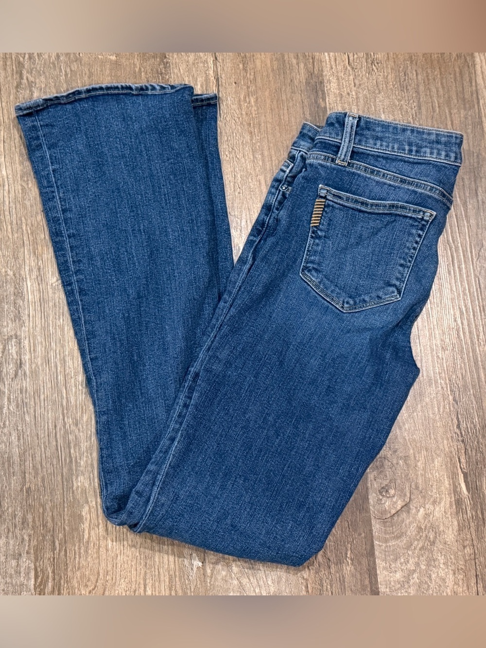 PAIGE Women's Mid-Depth Blue Bootcut Jeans